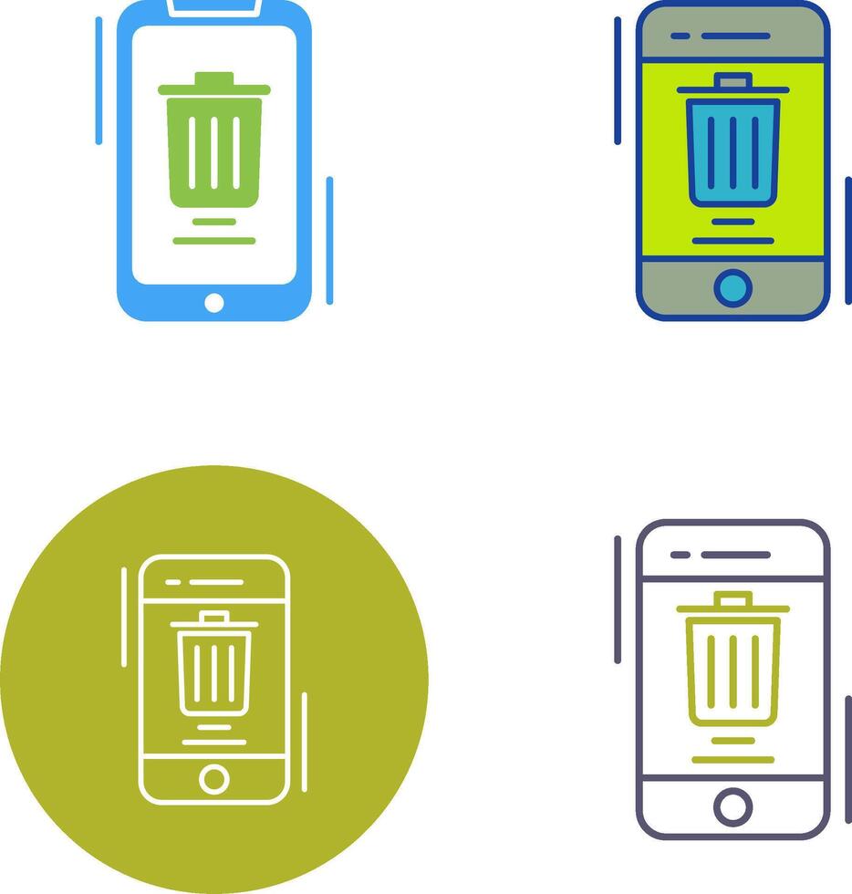 Delete Icon Design vector