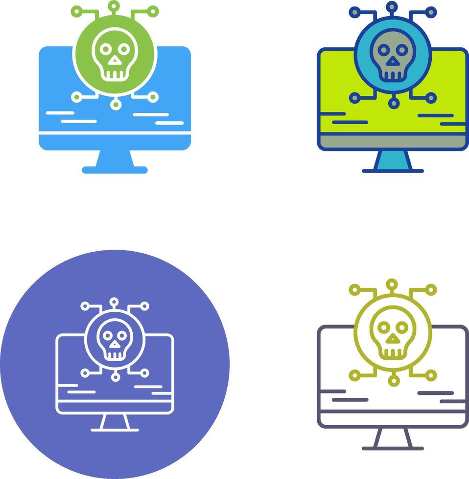 Virus Attack Icon Design vector