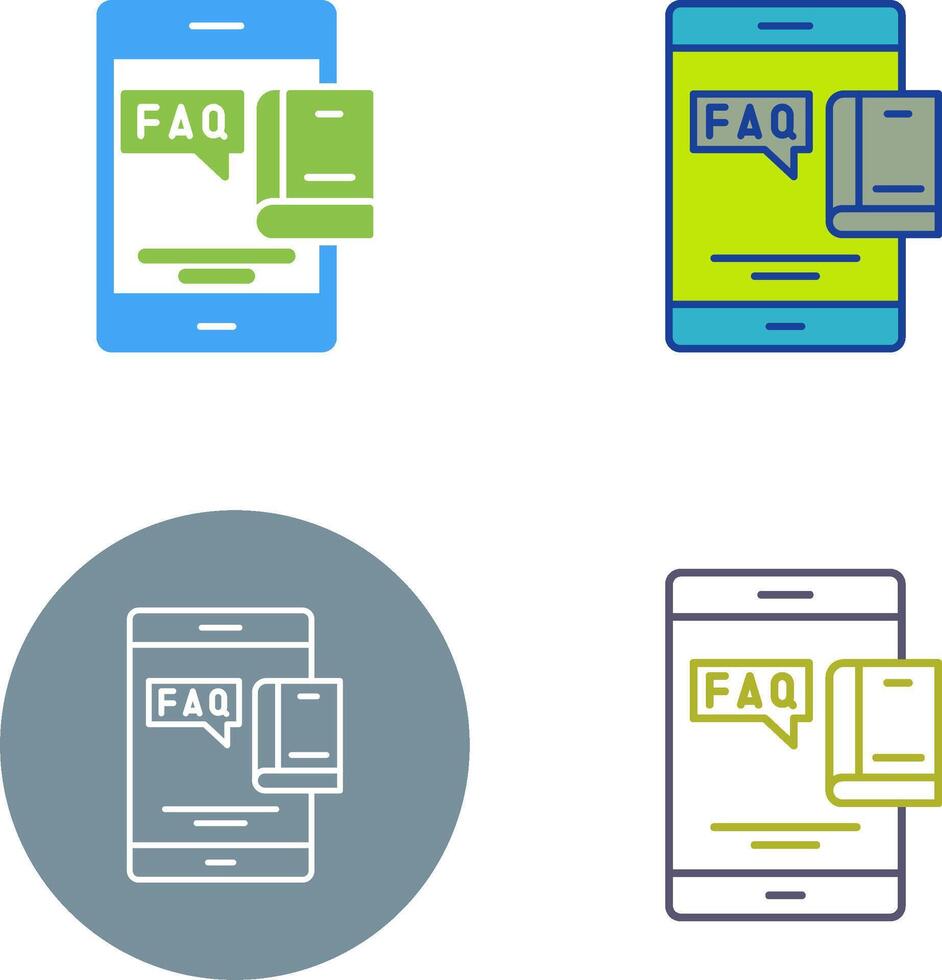 Faq Icon Design vector