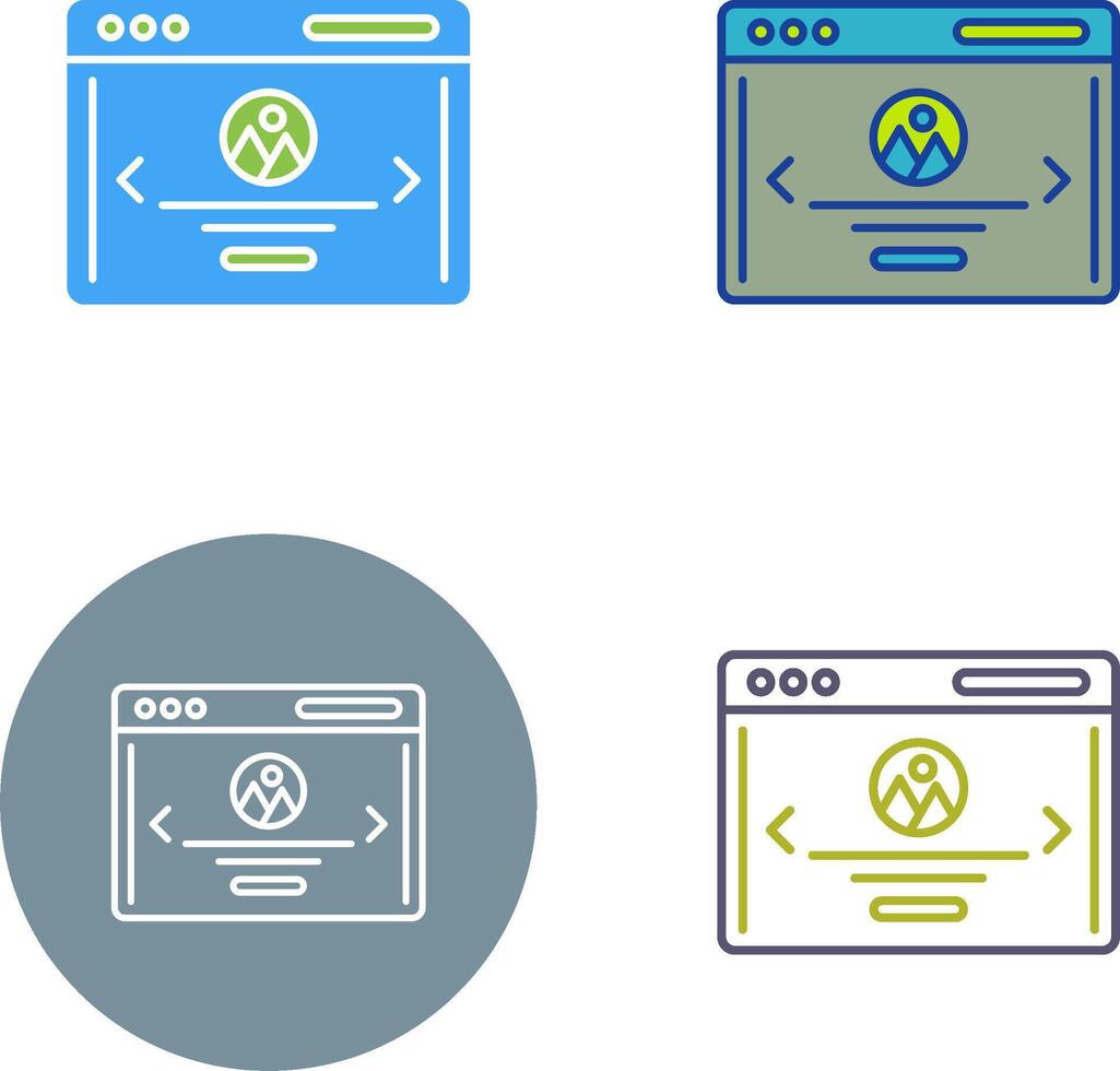 Web Page Icon Design vector