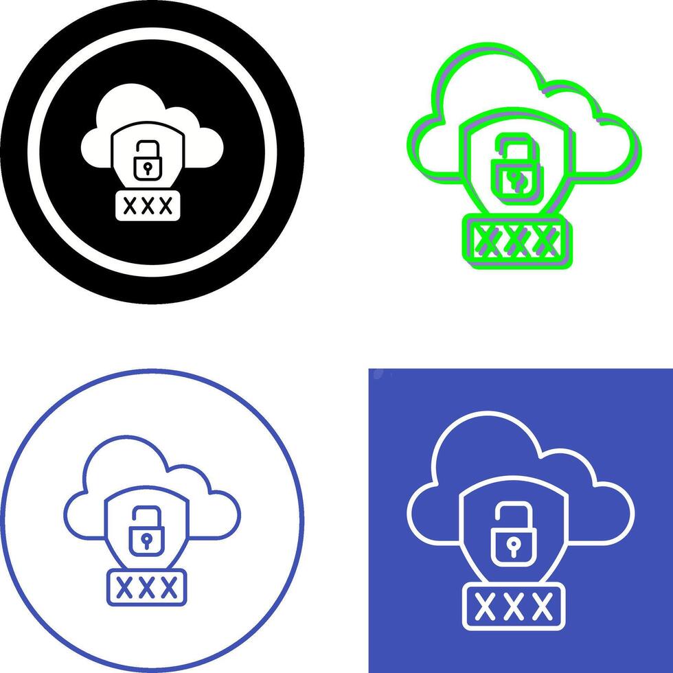Password Icon Design vector