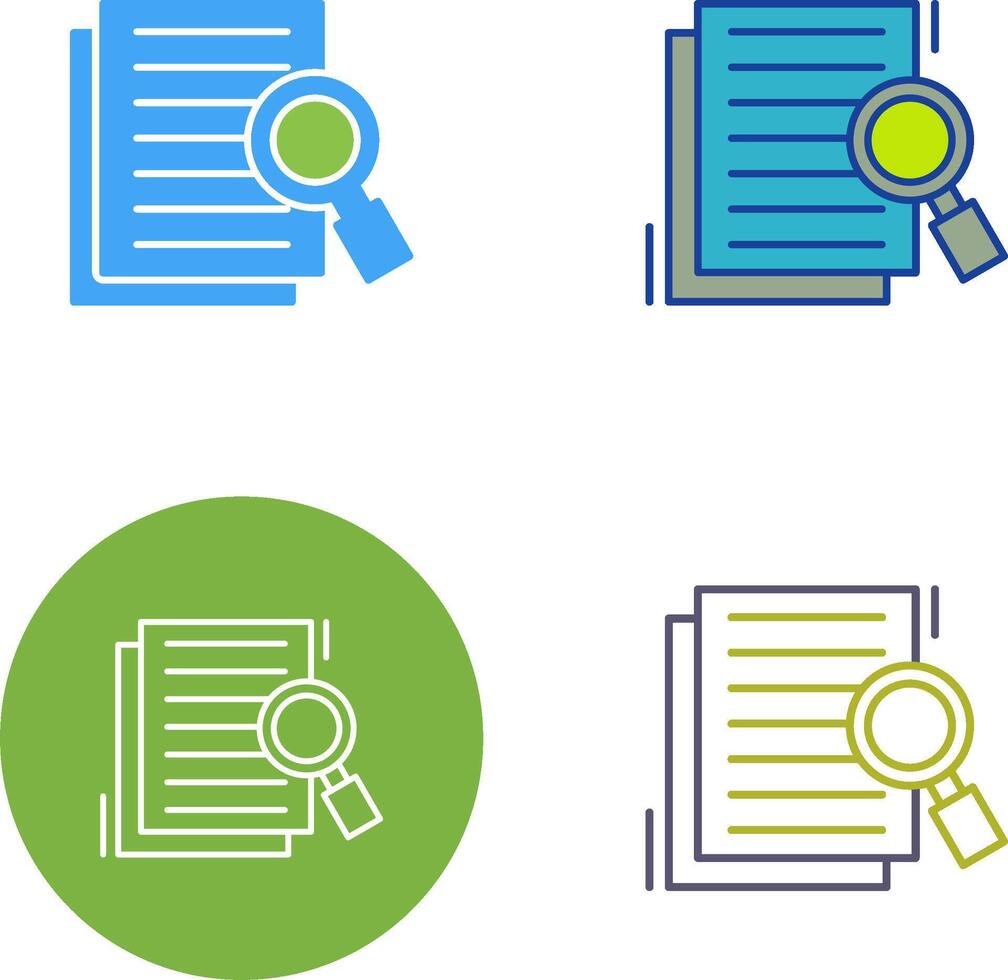 Details Looking Icon Design vector
