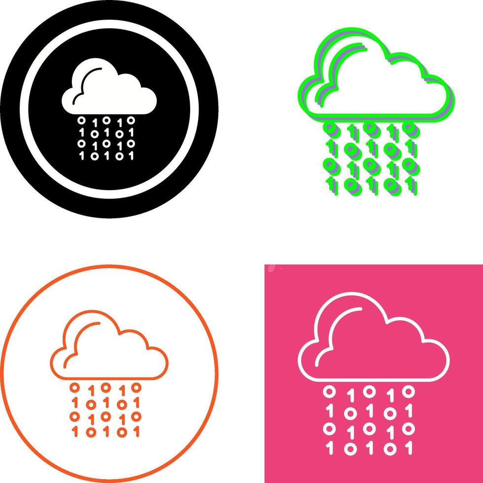 Cloud Coding Icon Design vector