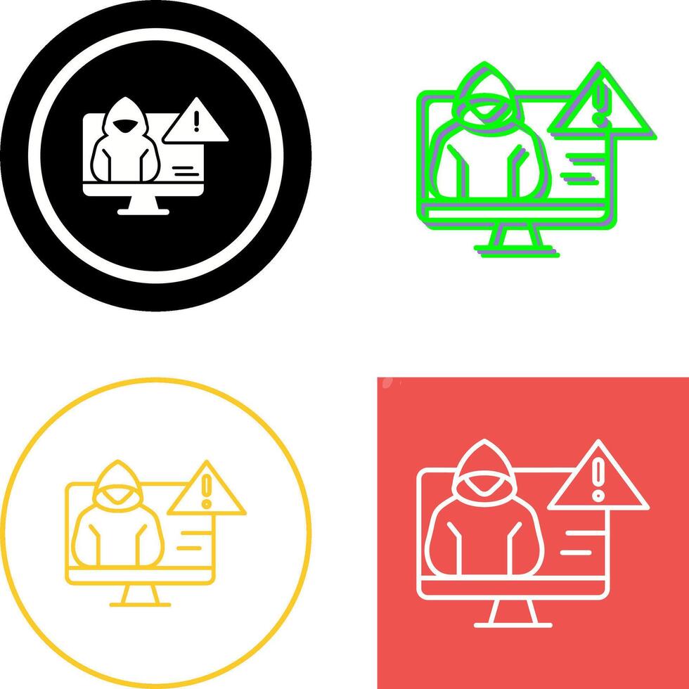 Threat Icon Design vector
