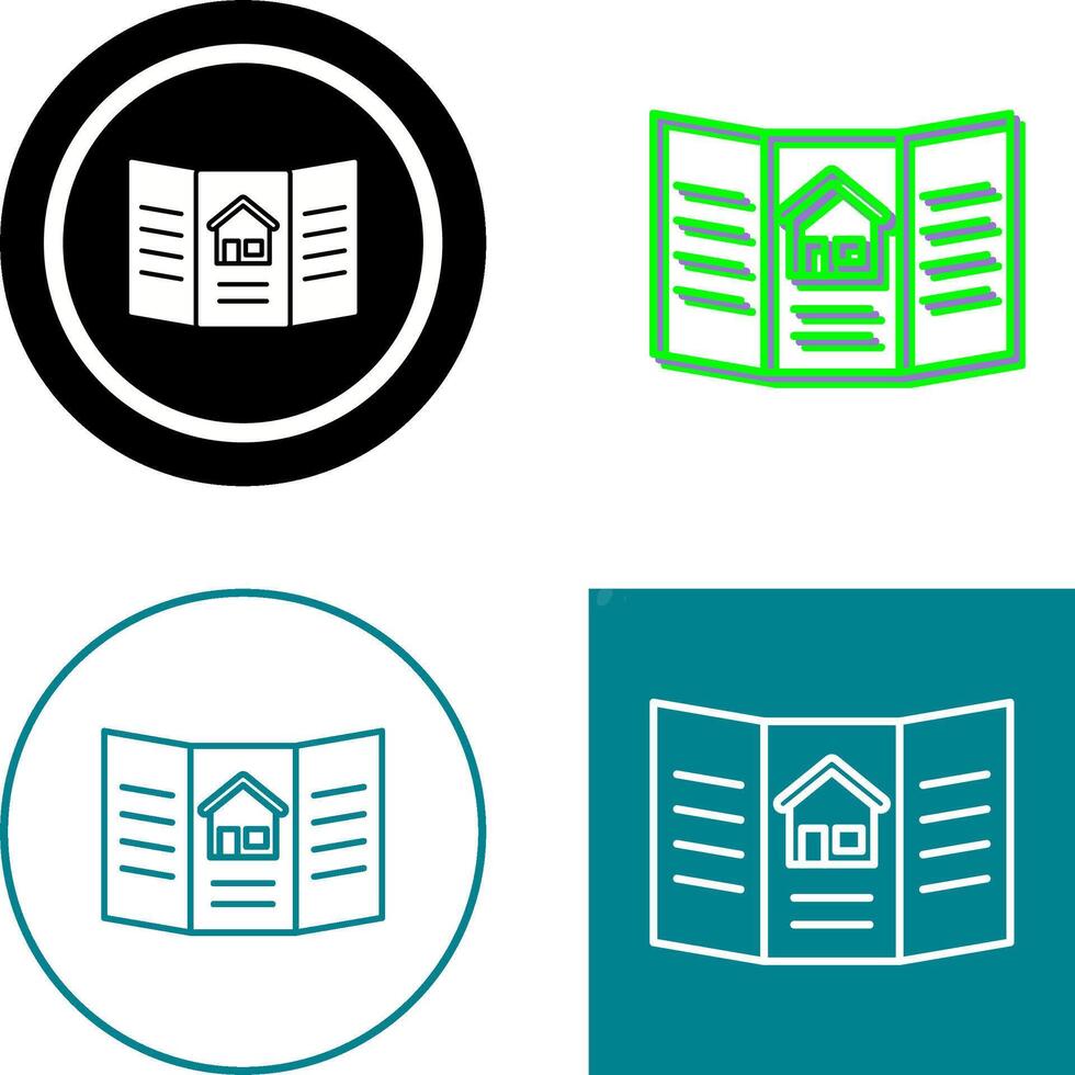 Brochure Icon Design vector