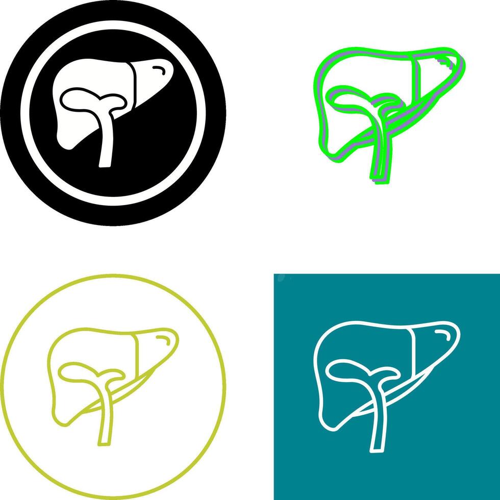 Liver Icon Design vector