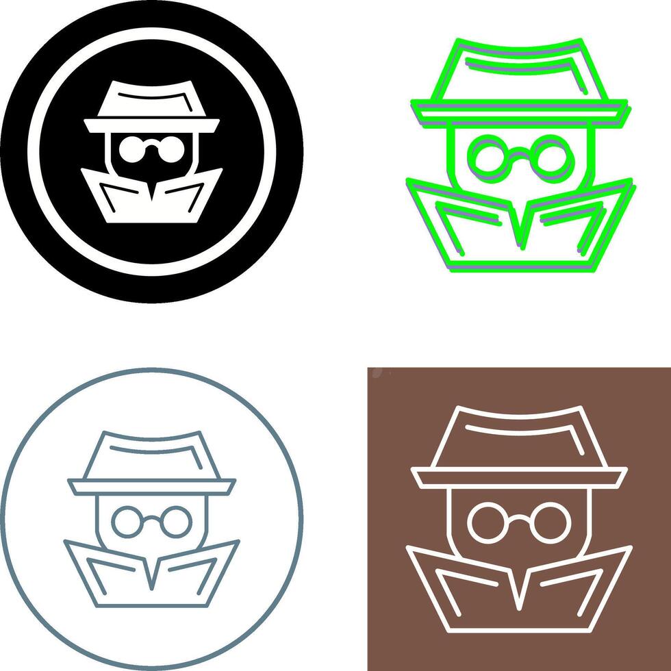 Hacker Icon Design vector