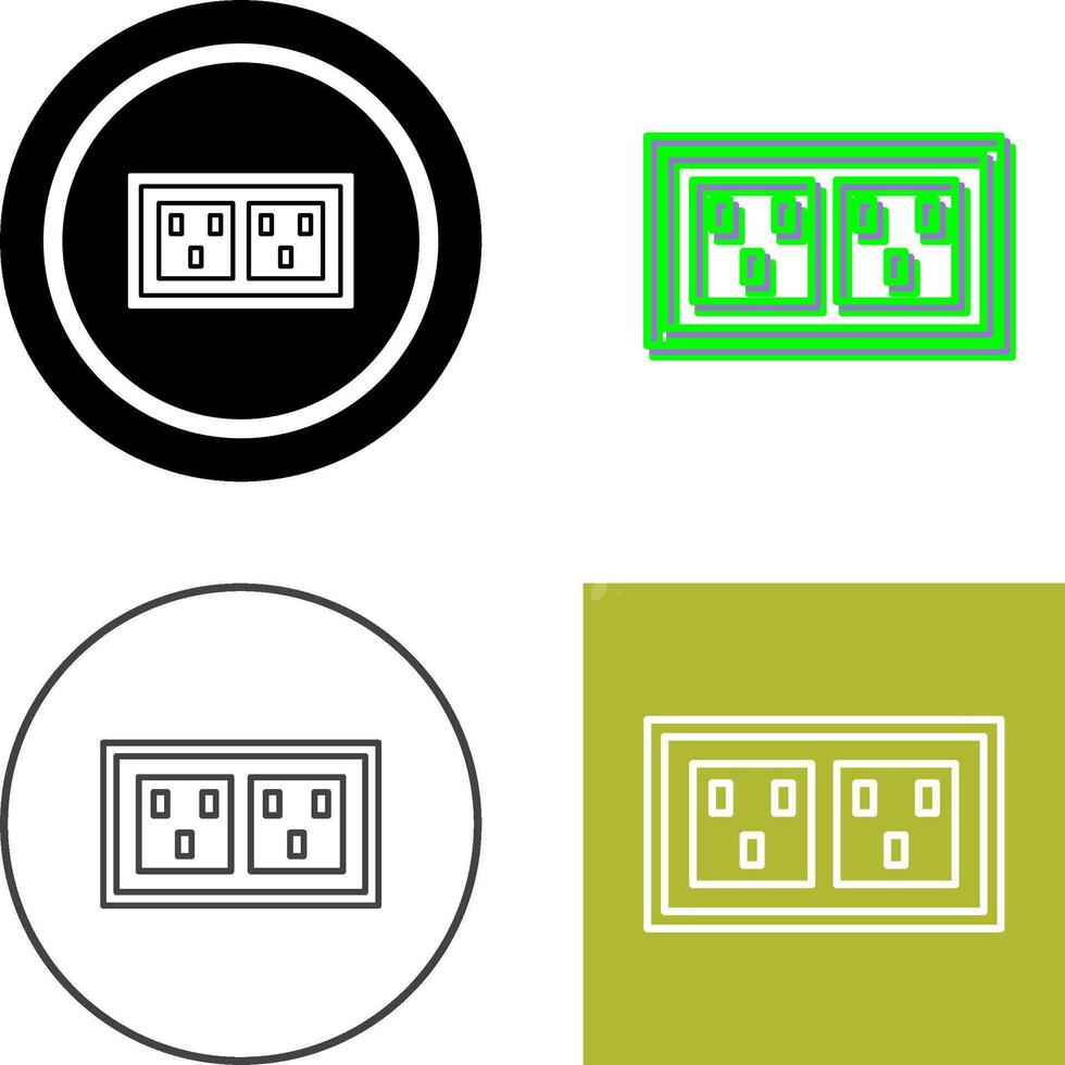 Socket Icon Design vector