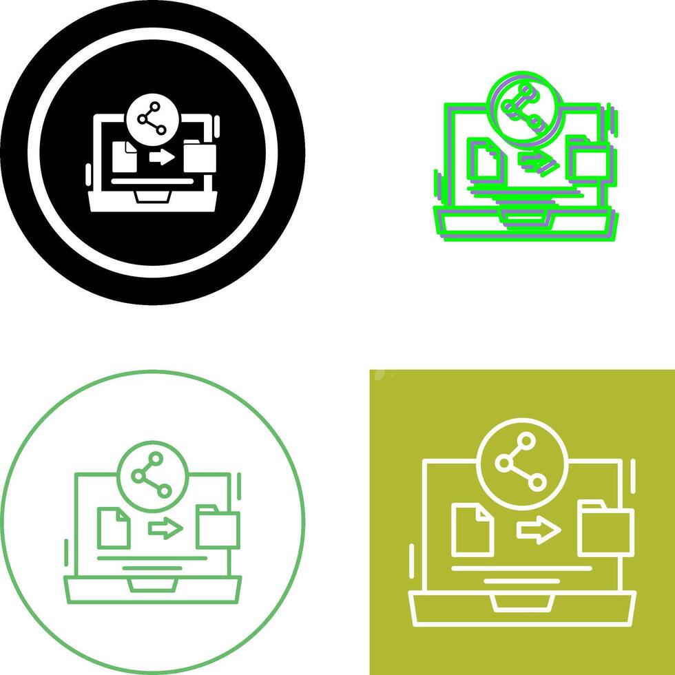 File Share Icon Design vector