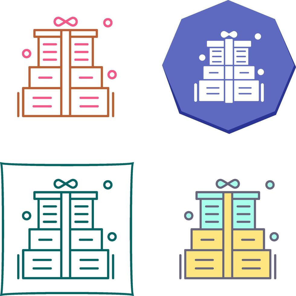 Gift Box Icon Design vector