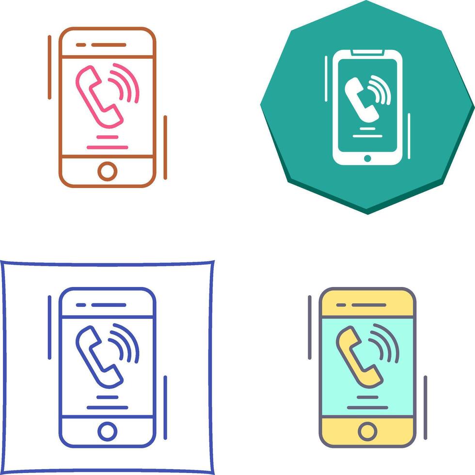 Incoming Call Icon Design vector