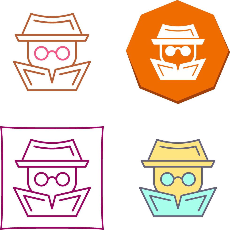 Hacker Icon Design vector