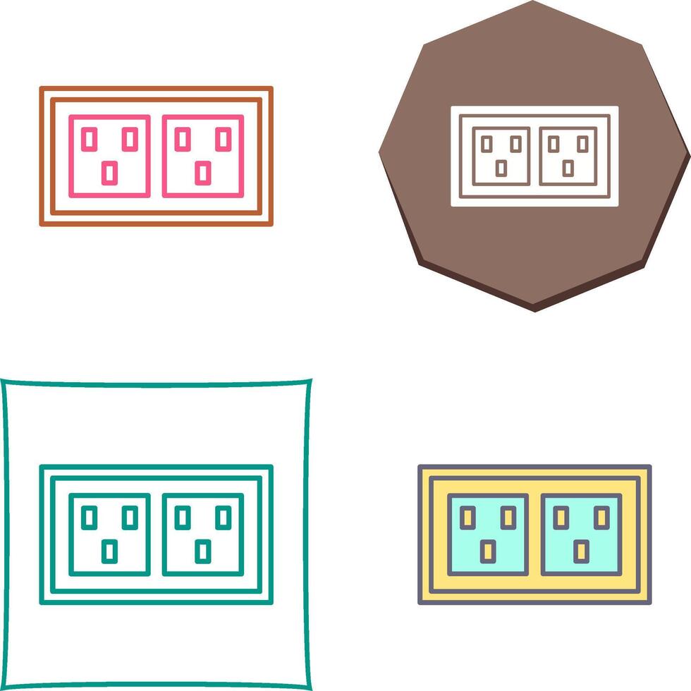 Socket Icon Design vector