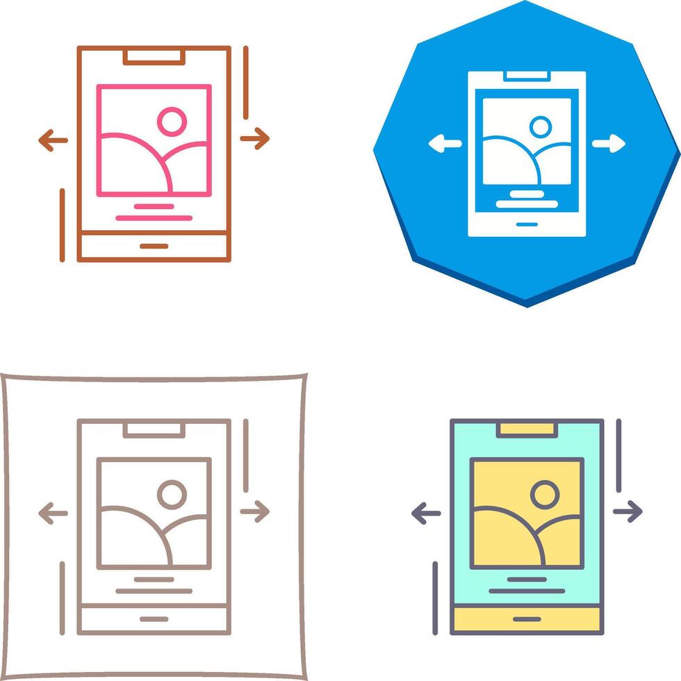 Swipe Icon Design vector