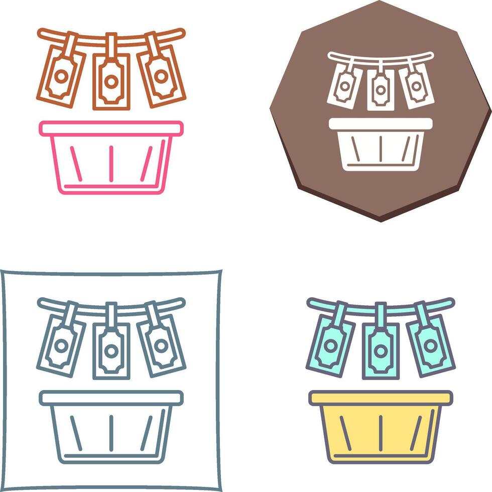 Money Loundering Icon Design vector