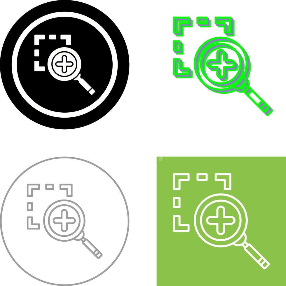 Zoom In Icon Design vector