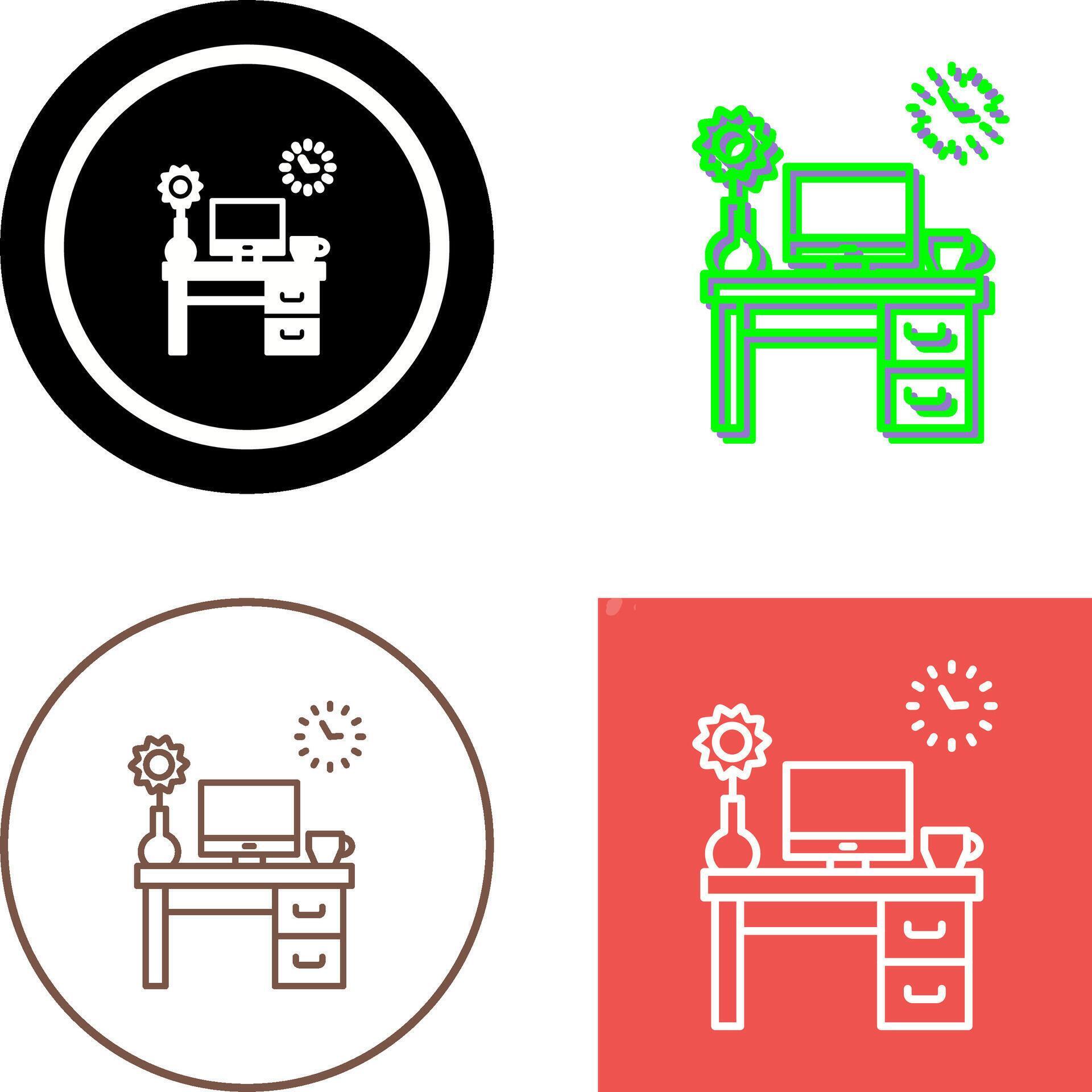 Work Table Icon Design 44341511 Vector Art at Vecteezy
