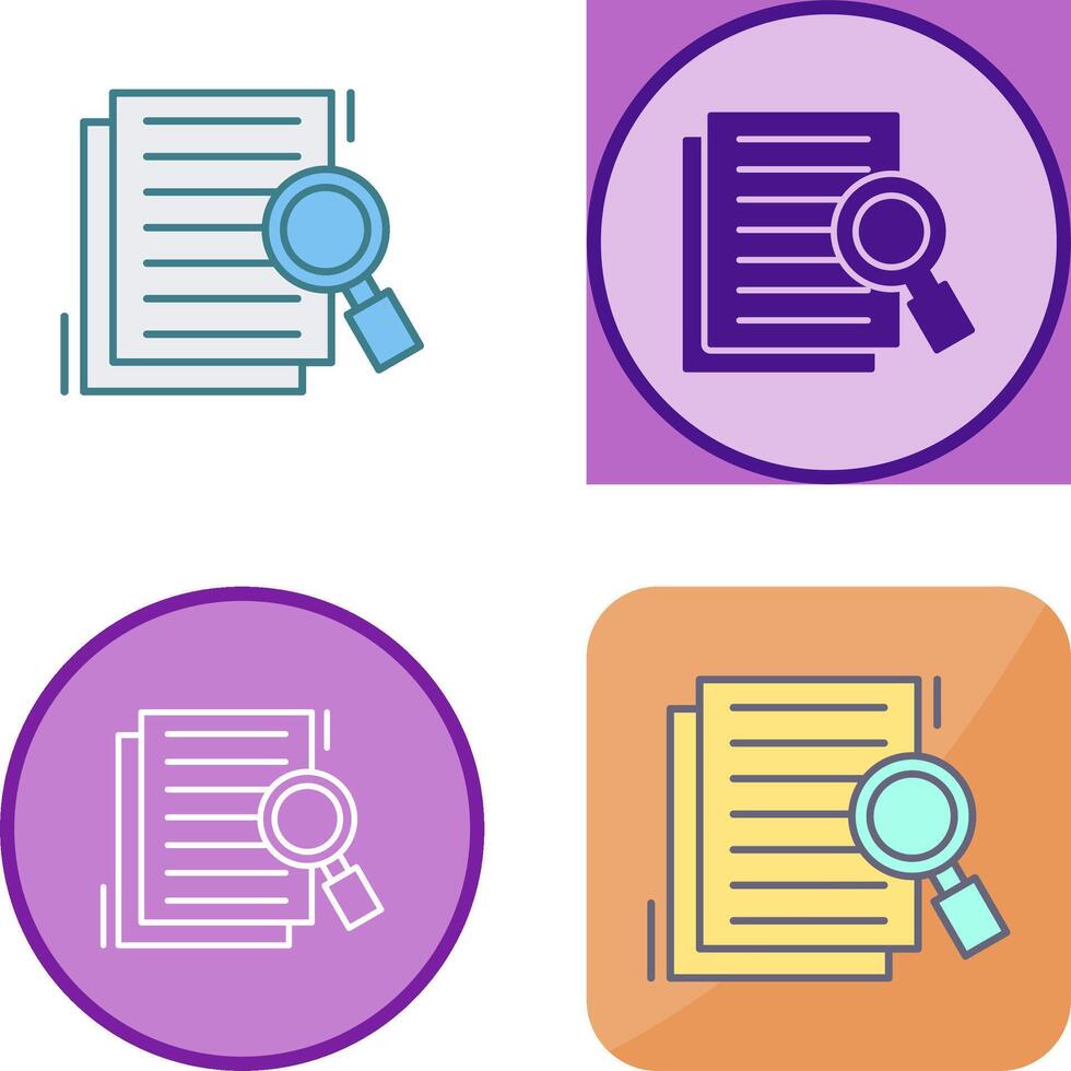 Details Looking Icon Design vector