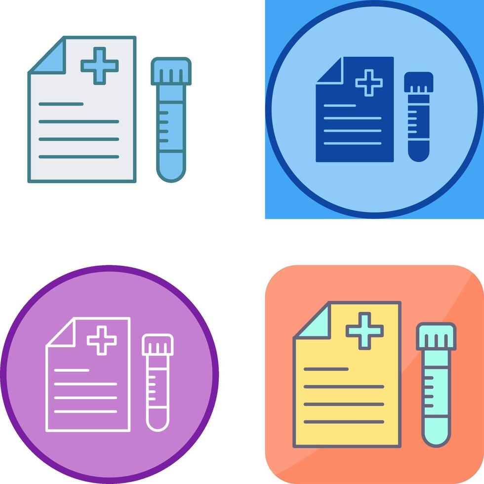 Blood Test Icon Design vector