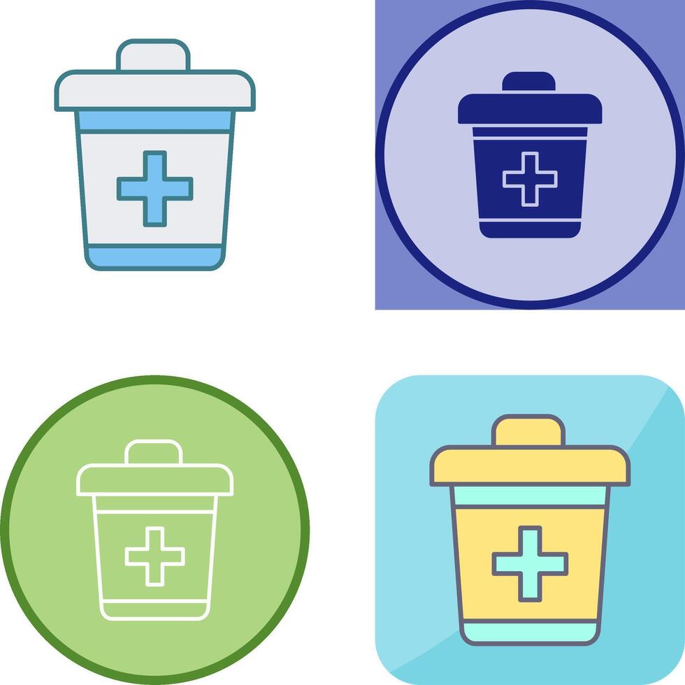 diseño de icono de cubo de basura vector