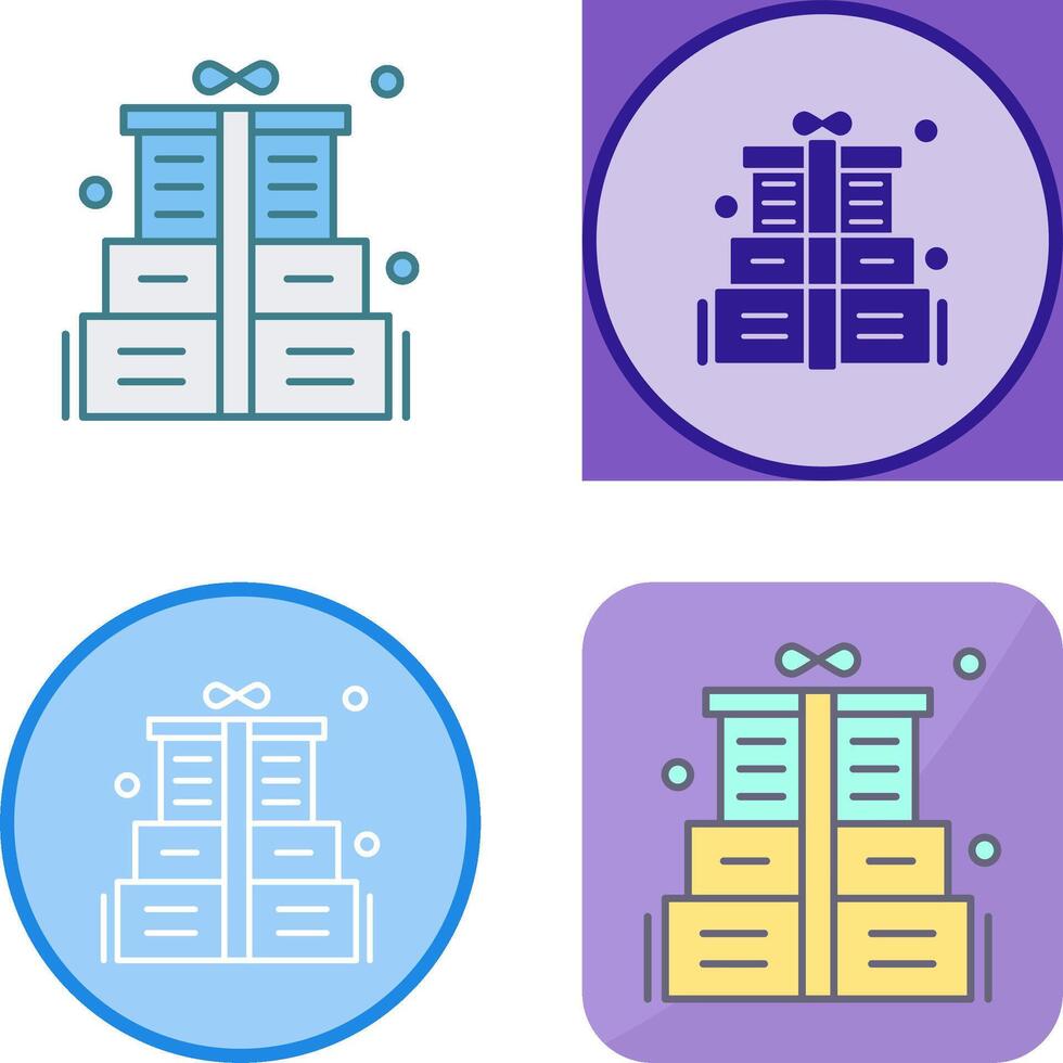 Gift Box Icon Design vector