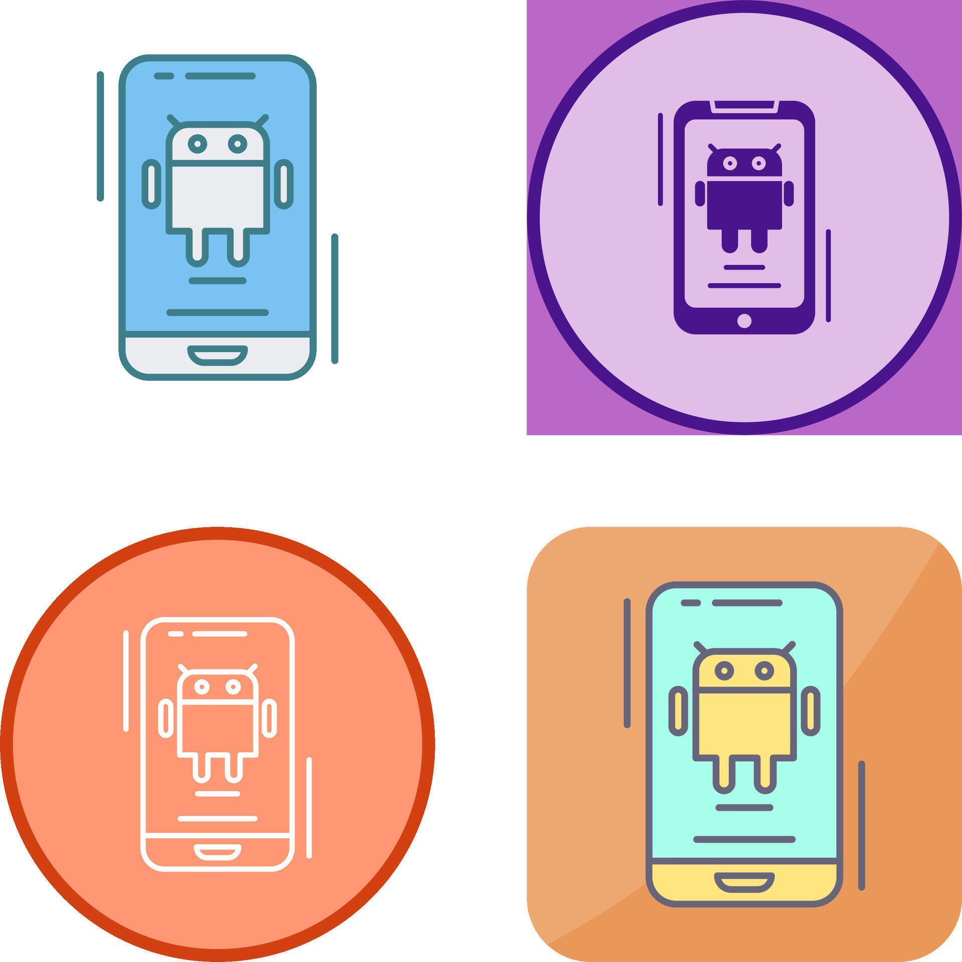 Android Icon Design 44341845 Vector Art at Vecteezy