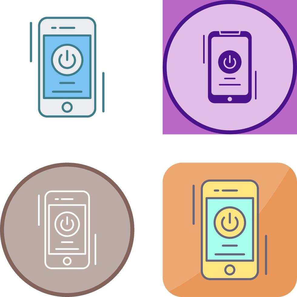 Power Button Icon Design vector