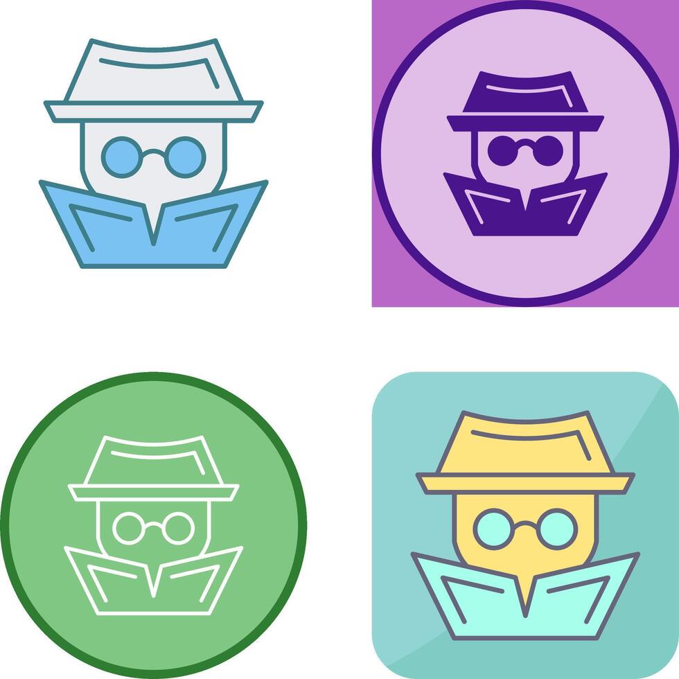 Hacker Icon Design vector