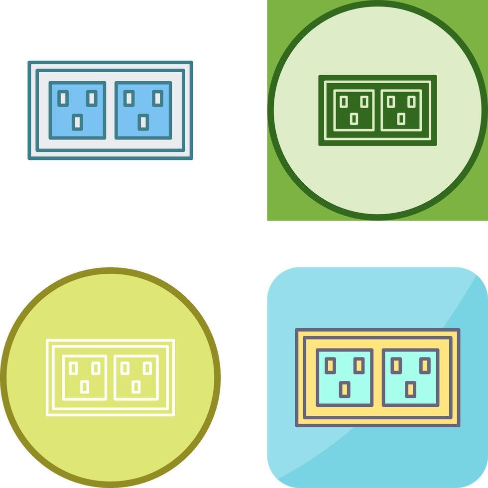 Socket Icon Design vector