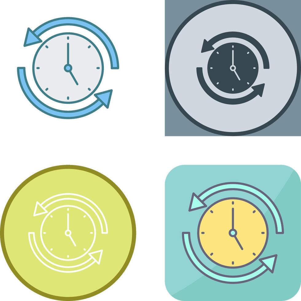 Run Time Icon Design vector