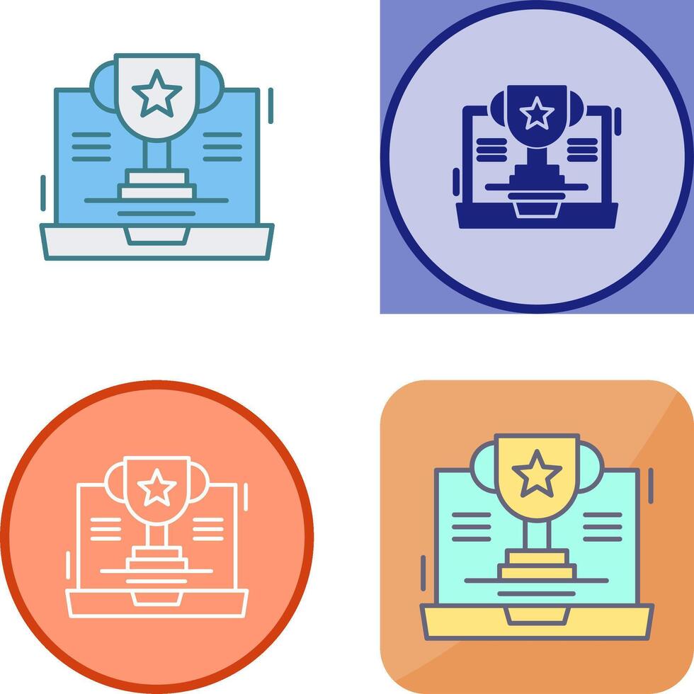 Trophy Icon Design vector