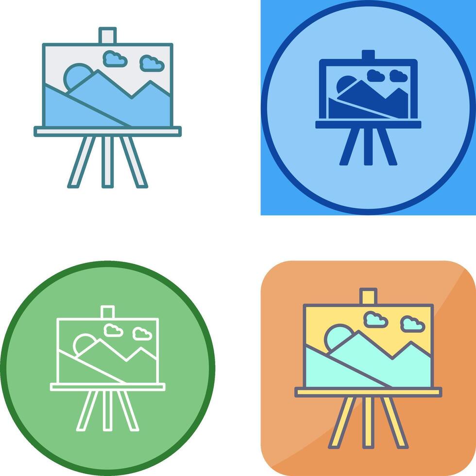 Canvas Icon Design vector