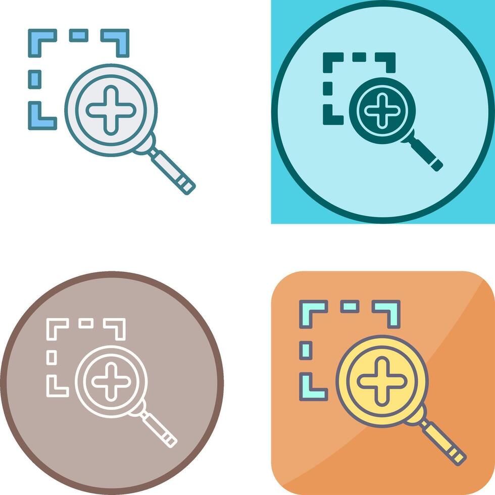 Zoom In Icon Design vector
