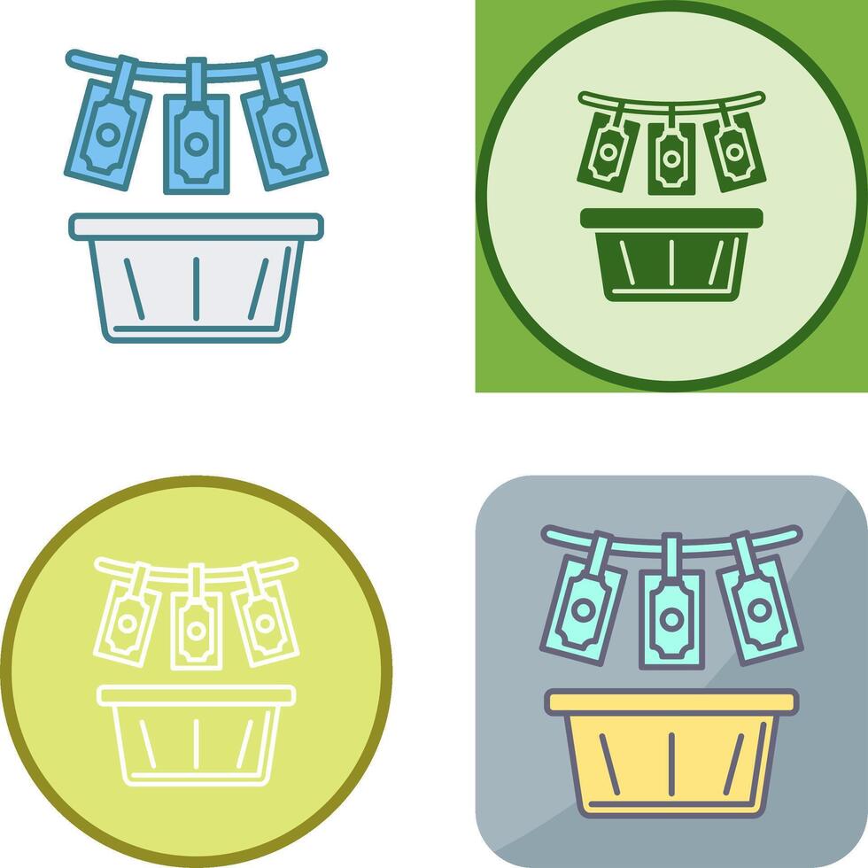 Money Loundering Icon Design vector