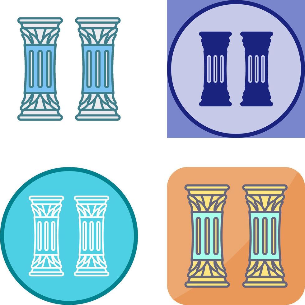 Column Icon Design vector