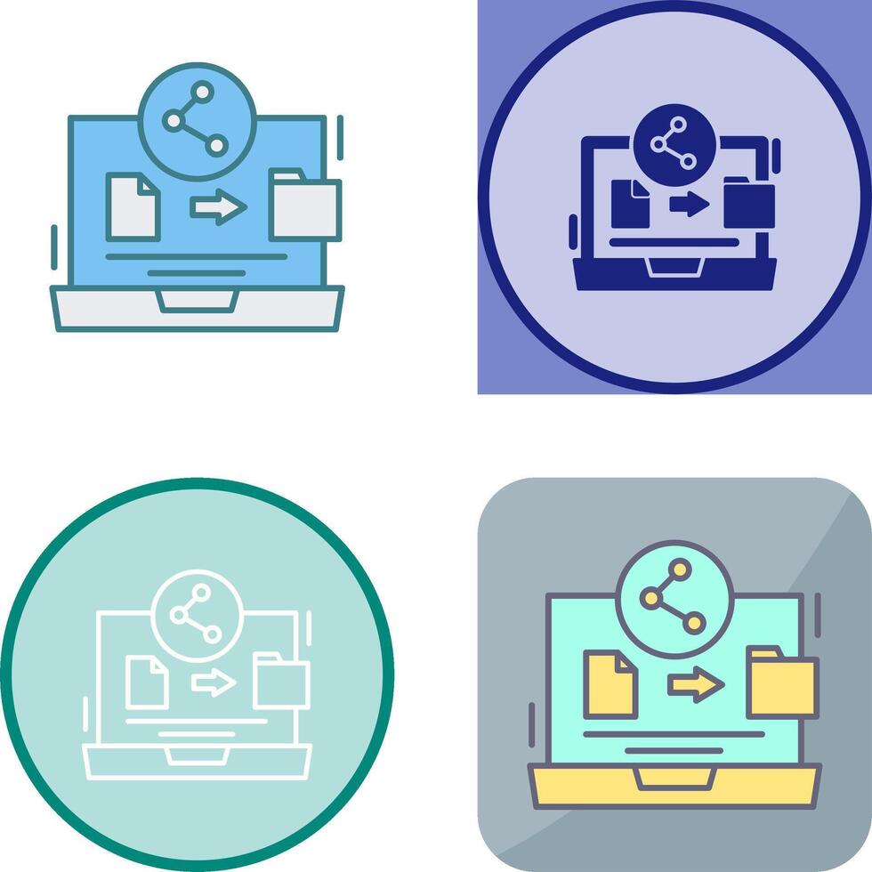 File Share Icon Design vector