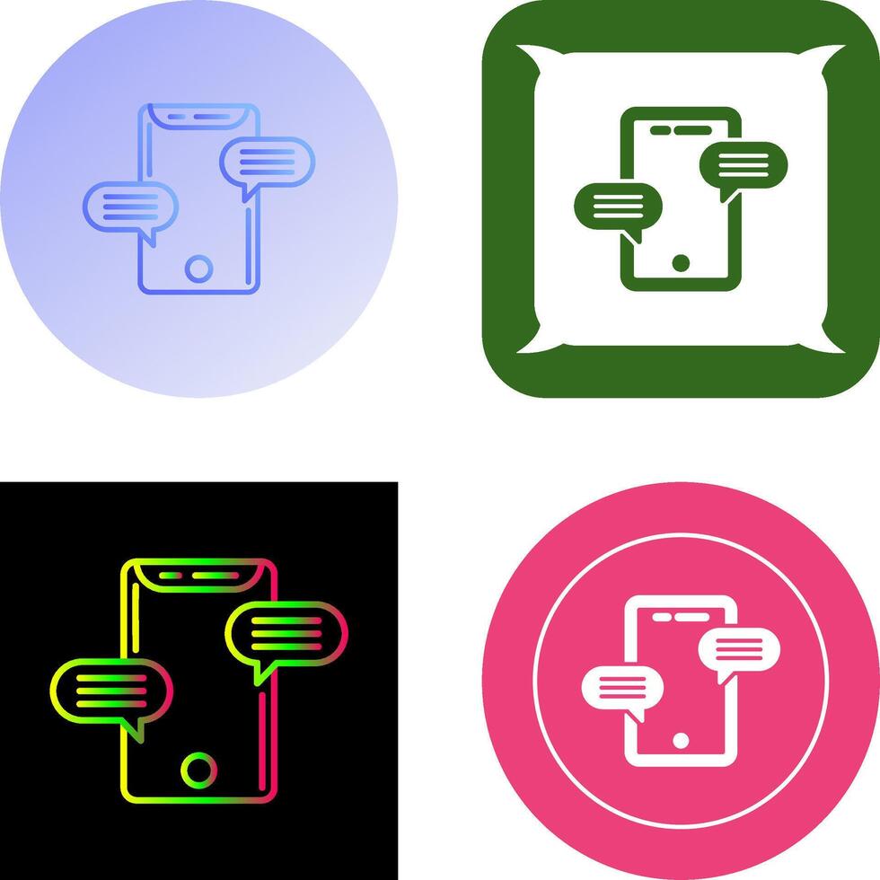Conversation Icon Design vector