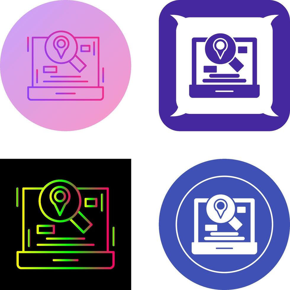 Find Location Icon Design vector