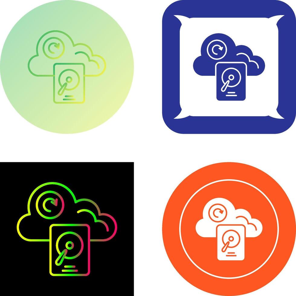 diseño de icono de disco duro vector