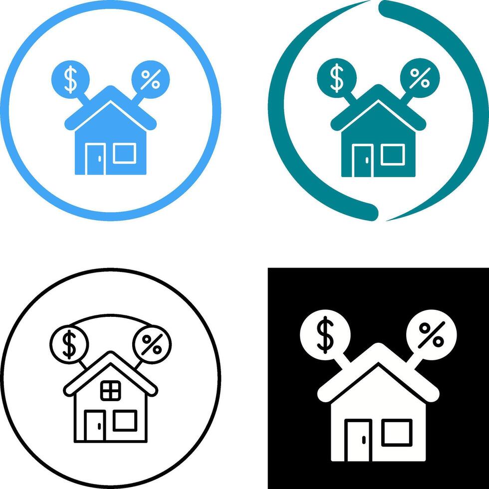 Mortgage Icon Design vector