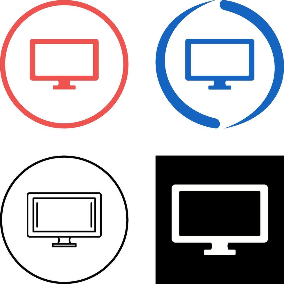 Monitor Icon Design vector