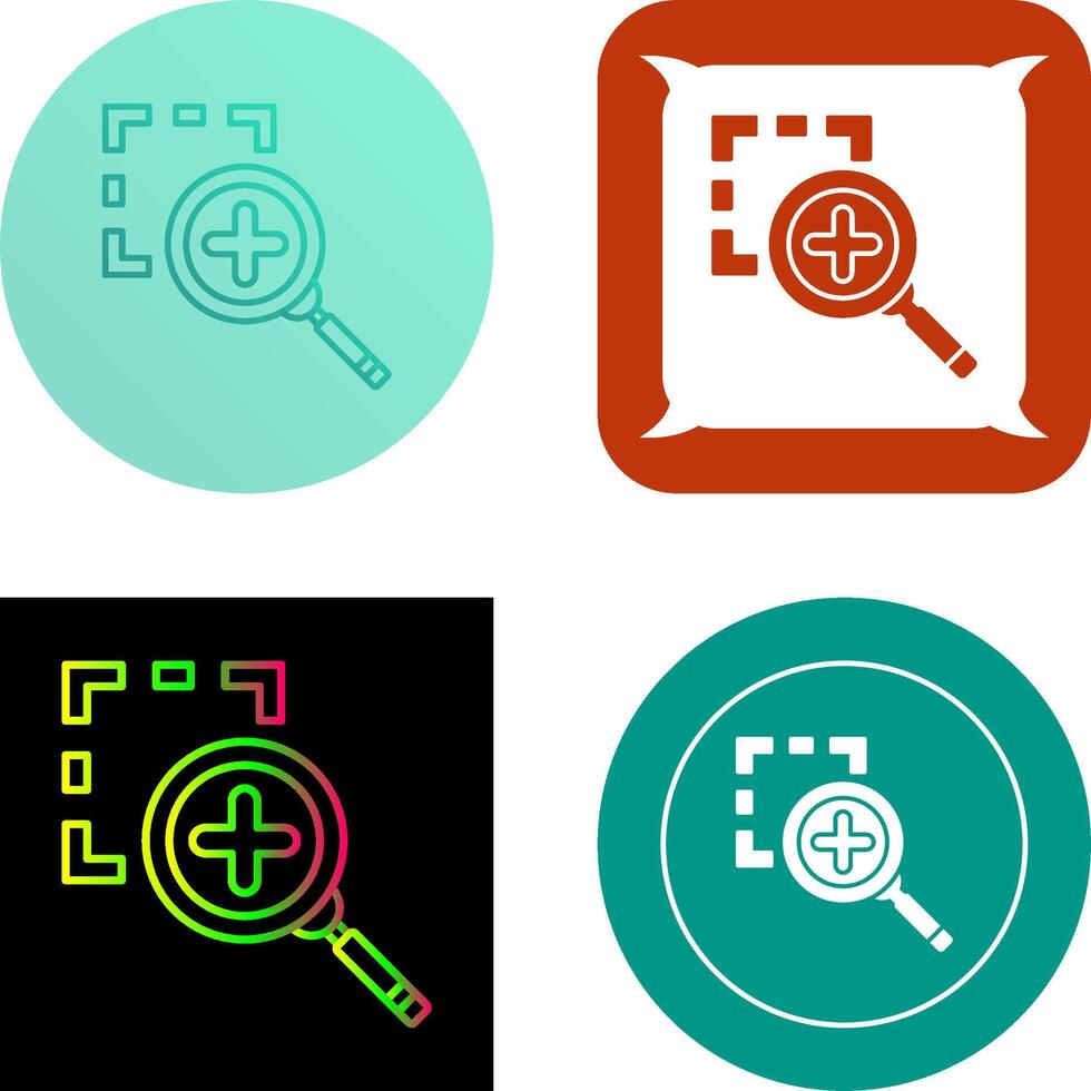 Zoom In Icon Design vector