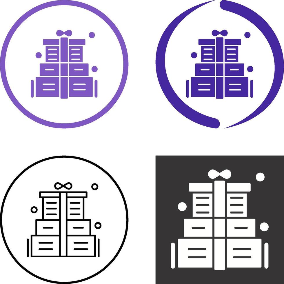 Gift Box Icon Design vector