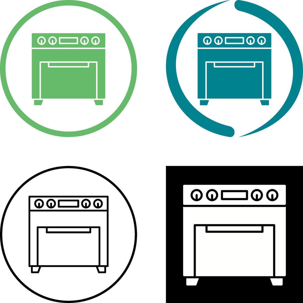 Oven Icon Design vector