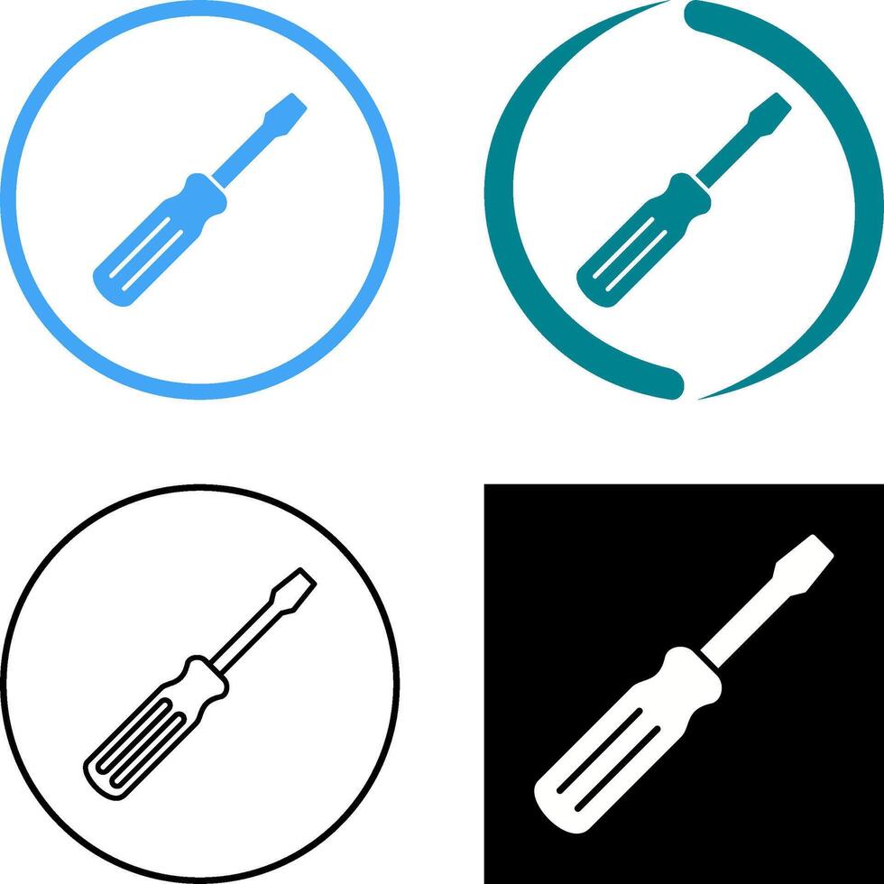 Screw driver Icon Design vector