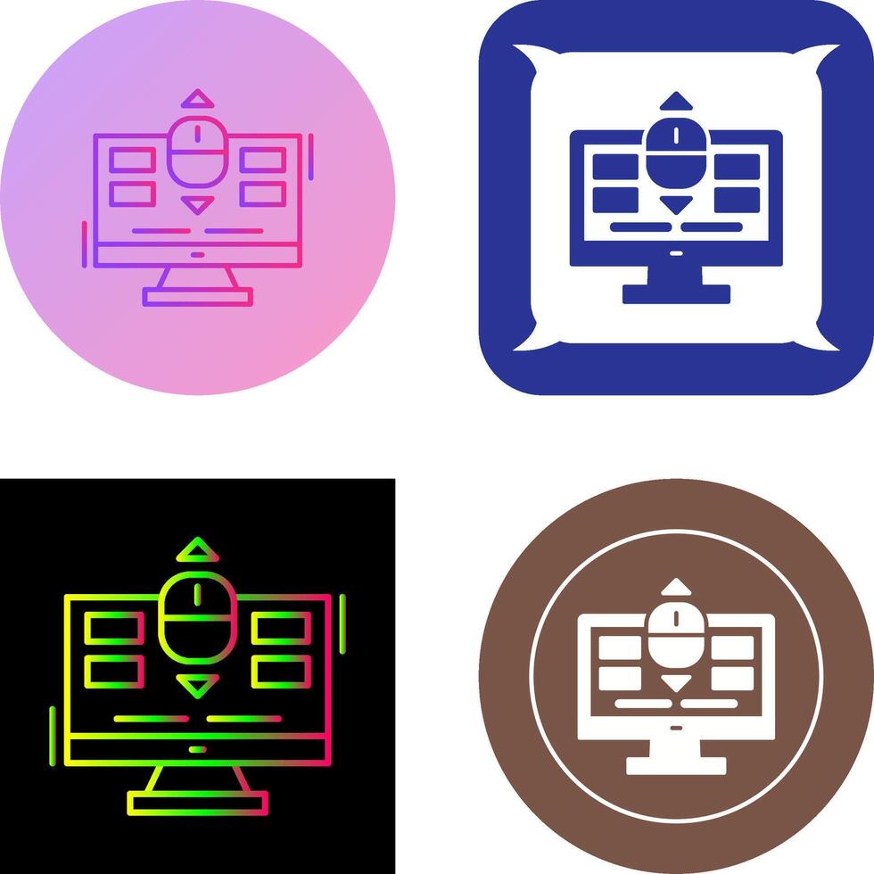 Scroll Icon Design vector
