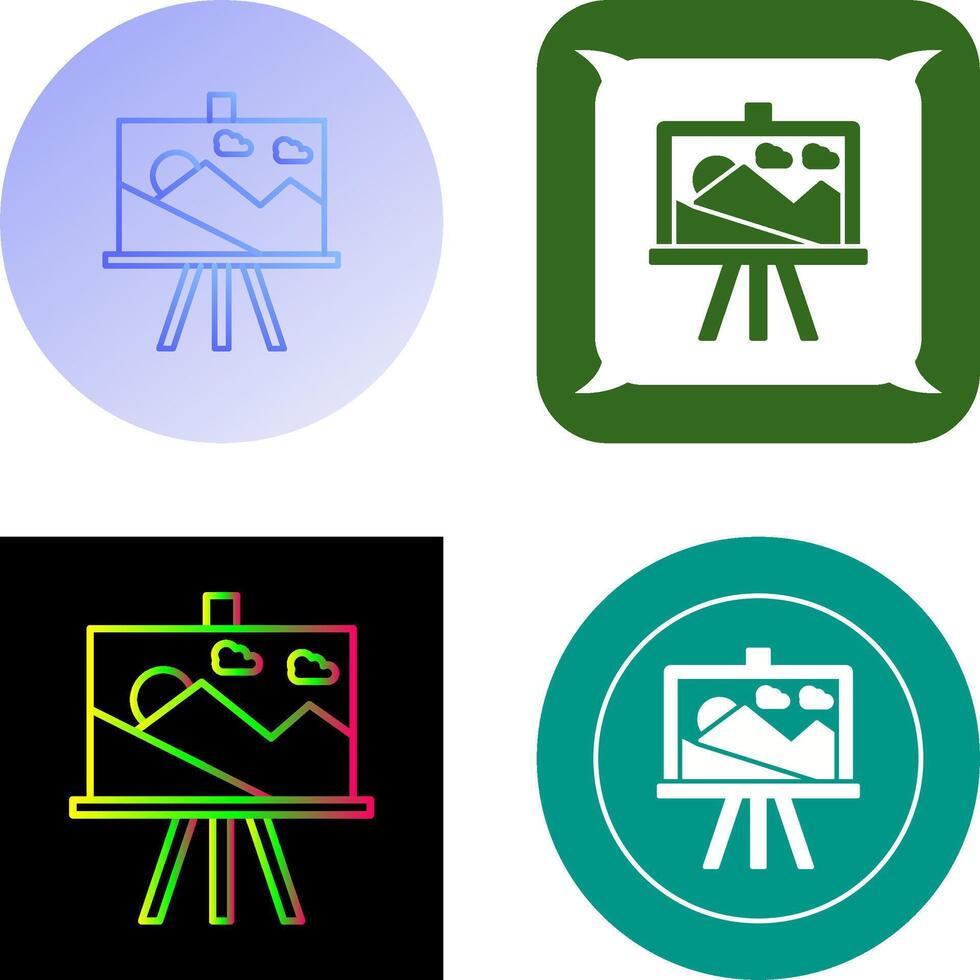 Canvas Icon Design vector