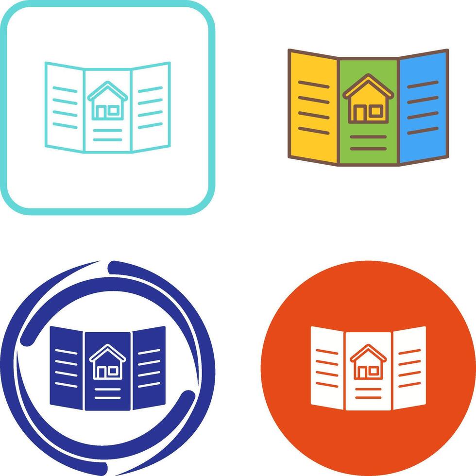 Brochure Icon Design vector