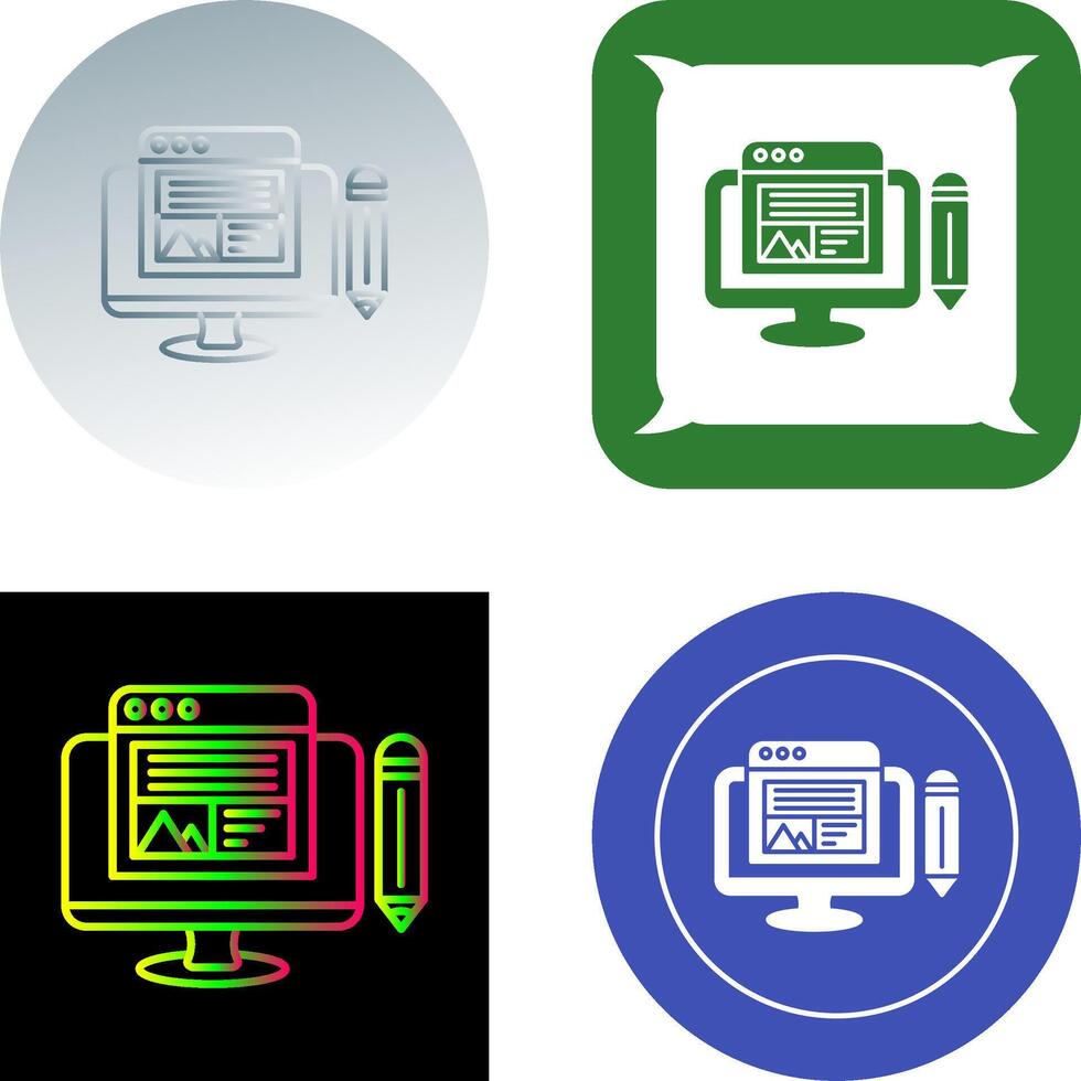 Web Design Icon Design vector