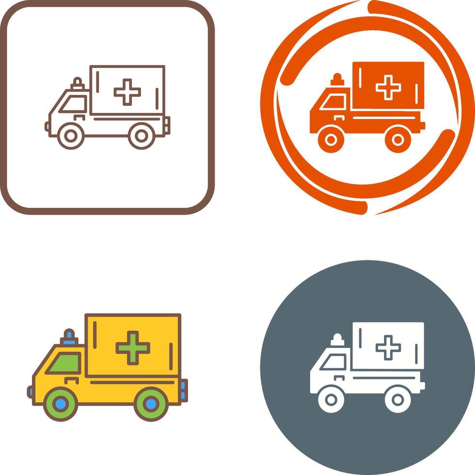 diseño de icono de ambulancia vector